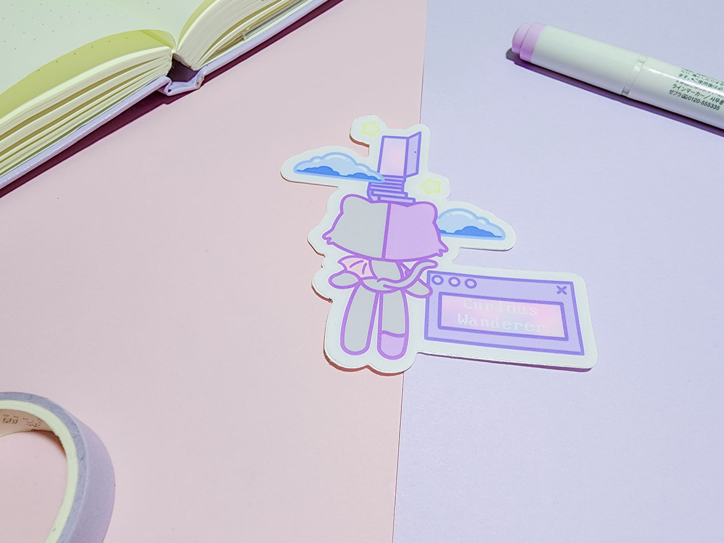 Curious Wanderer - Dos Die-Cut Sticker