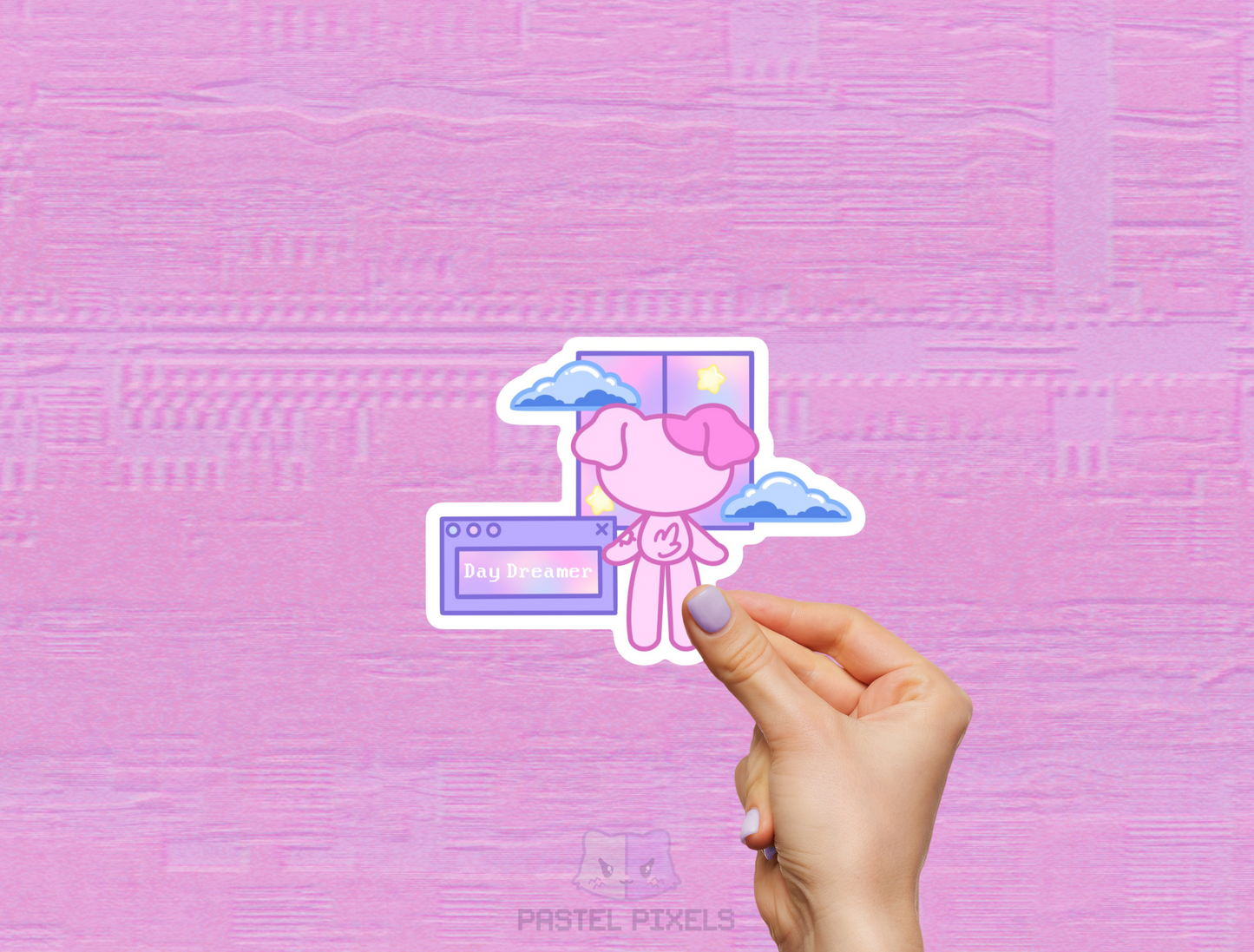 Day Dreamer - Kitty Die-Cut Sticker