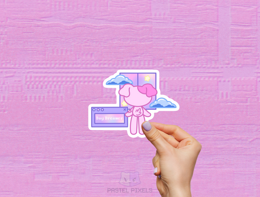 Day Dreamer - Kitty Die-Cut Sticker