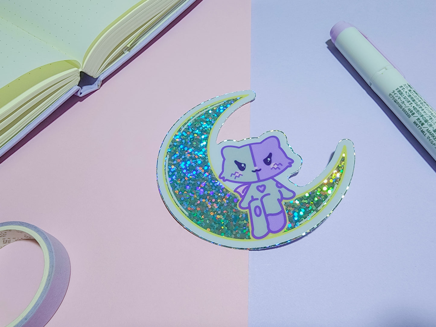 Lunar Escape Die-Cut Sticker