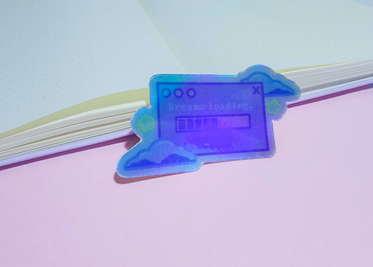 Digital Realm: Dreams Loading Die-Cut Sticker