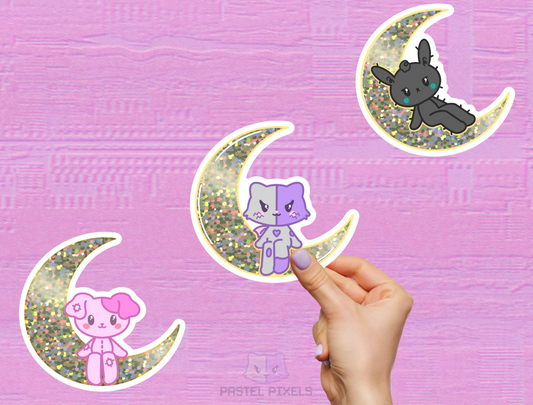 Lunar Escape Die-Cut Sticker