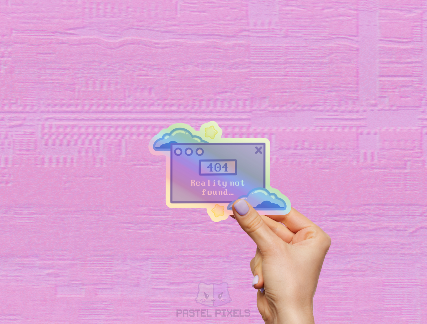 Digital Realm: Reality Not Found Die-Cut Sticker