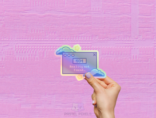 Digital Realm: Reality Not Found Die-Cut Sticker